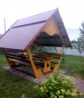 Беседка из дерева фото к объявлению
